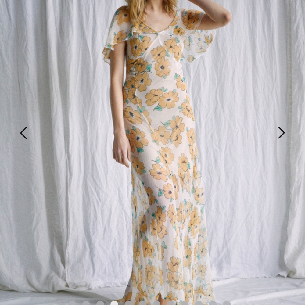 RVCA x Camille Rowe Floral Maxi Dress NWT